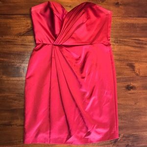 David's Bridal Apple Red dress